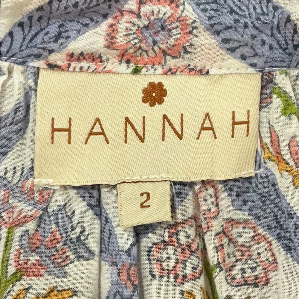 HANNAH ARTWEAR lena blouse in campanilla iris M (2) - Picture 5 of 6